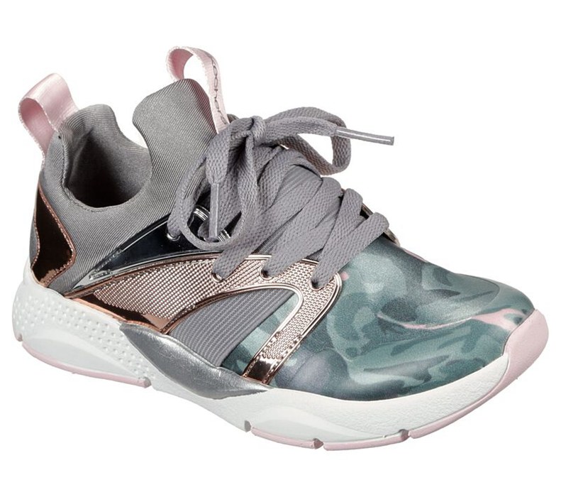 Skechers ine Status - Hint Of Wild - Girls Sneakers Camo [AU-JE2196]